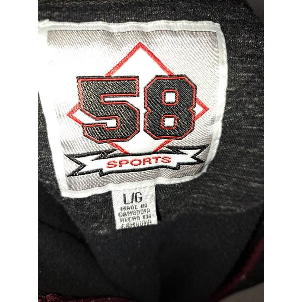 Men's 58 Sports Black Mississippi State Bulldogs Full-Zip Fleece Jacket Sz.Large - Picture 3 of 4